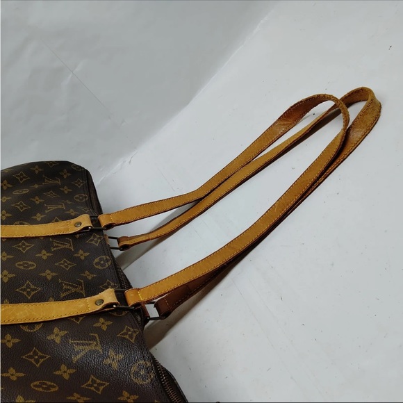 RARE Louis Vuitton Flanerie 50 Brown Monogram Duffel with Shoulder Strap - Picture 5 of 10